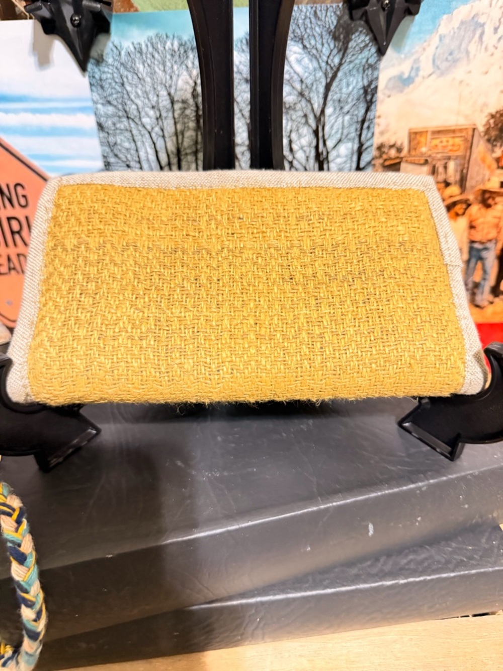Yellow Hemp Veg Dye Ladies Wallet